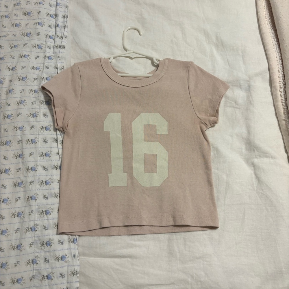 Brandy Melville Light Pink 16 Baby Tee